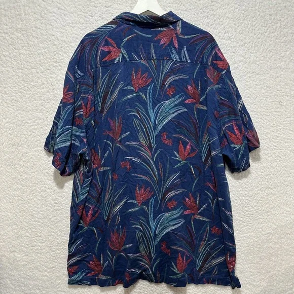 Tommy Bahama Men's Button Down Shirt Size 3XL Manriscala Blooms Floral Print